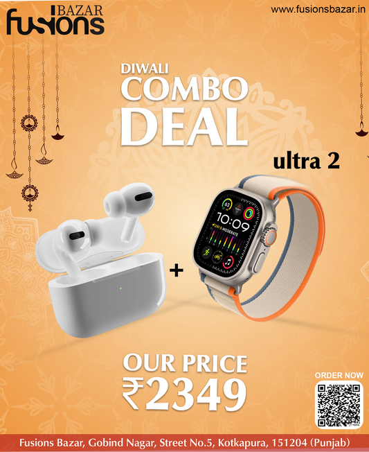All-Day Bundle: AirPods Pro (2nd Gen) + Ultra 2 Smart Watch.