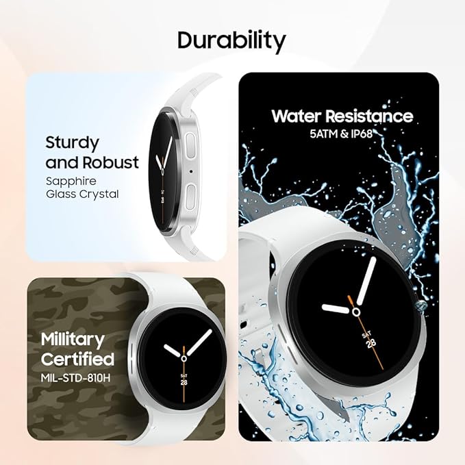 Samsung Galaxy Watch 8  With Samsung Logo | 7 Day Replacement