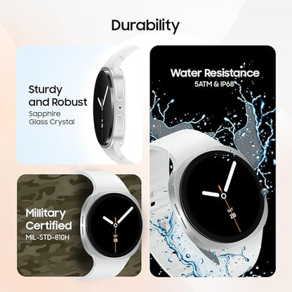 Samsung Galaxy Watch 8  With Samsung Logo | 7 Day Replacement