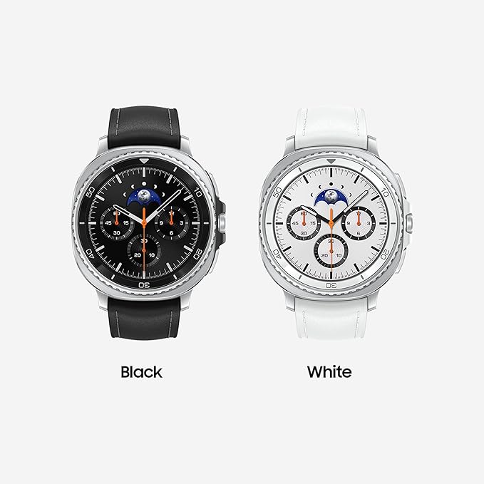 Samsung Galaxy Watch 8 Classic  (White Strap, Large)