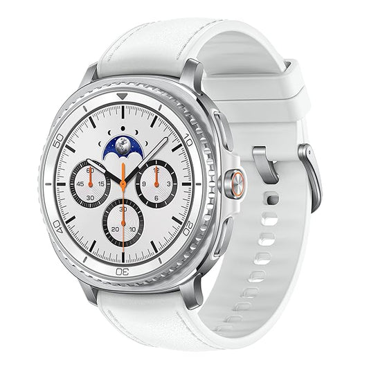 Samsung Galaxy Watch 8 Classic  (White Strap, Large)