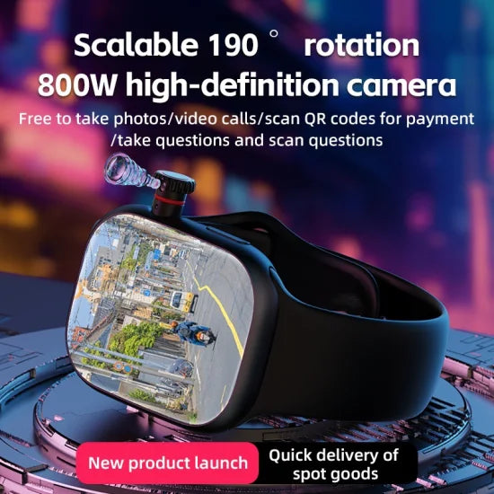 Cellular Premium Smartwatch, 2GB RAM, 16GB storage, rotating camera, AMOLED.