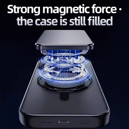 MagSafe-Compatible 10,000mAh Power Bank – 22.5W Fast Charging | Strong Magnetic Hold | Sleek Silver Finish | For iPhone X & Newer