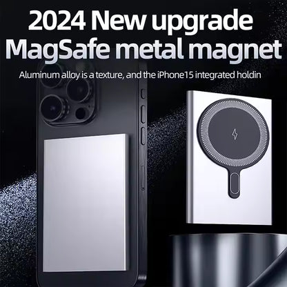 MagSafe-Compatible 10,000mAh Power Bank – 22.5W Fast Charging | Strong Magnetic Hold | Sleek Silver Finish | For iPhone X & Newer