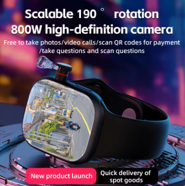 Cellular Premium Smartwatch, 2GB RAM, 16GB storage, rotating camera, AMOLED.