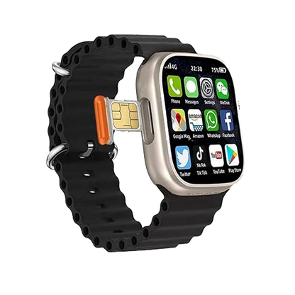 S8 Ultra Cellular Smartwatch – 4GB RAM, 64GB Storage | Free Extra Strap | Fast Delivery | 7-Day Return