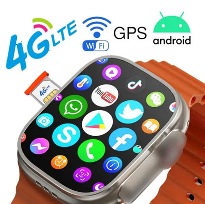 S8 Ultra Cellular Smartwatch – 4GB RAM, 64GB Storage | Free Extra Strap | Fast Delivery | 7-Day Return